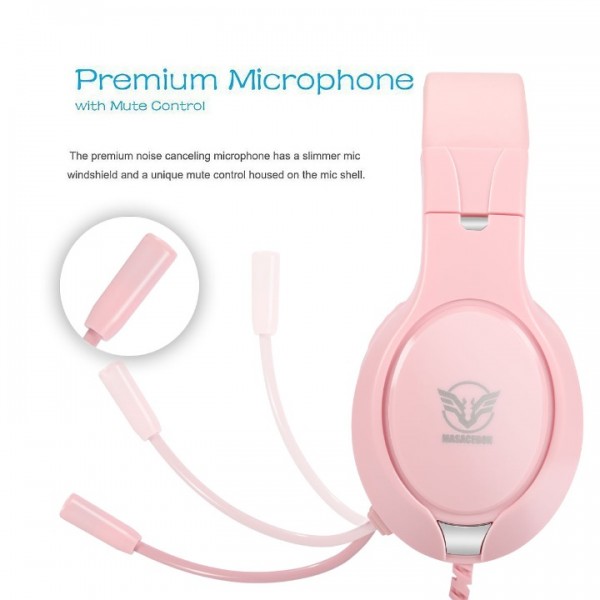 Masacegon H-10 is a primary kind of gaming headset, which brings you vivid sound field, sound clarity, sound shock feeling, capable of various games. Its super soft Over-ear pads is more comfortable for long time wear