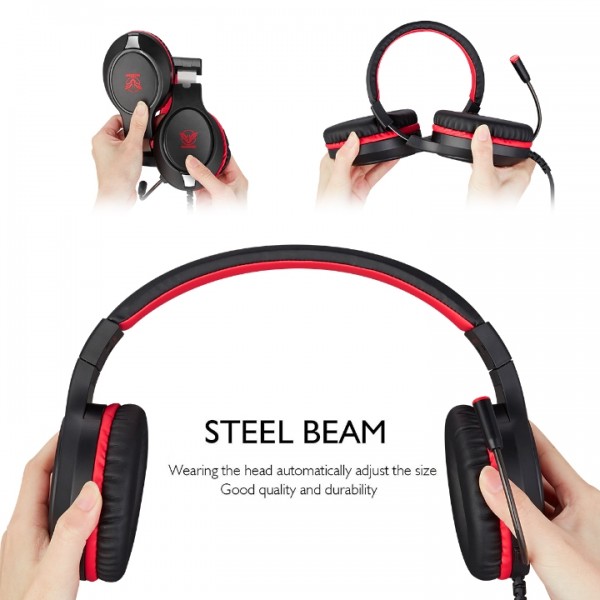 Masacegon H-10 is a primary kind of gaming headset, which brings you vivid sound field, sound clarity, sound shock feeling, capable of various games. Its super soft Over-ear pads is more comfortable for long time wear
