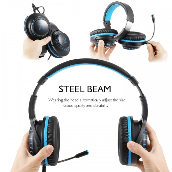 Masacegon H-11 is a primary kind of gaming headset, which brings you vivid sound field, sound clarity, sound shock feeling, capable of various games. Its super soft Over-ear pads is more comfortable for long time wear