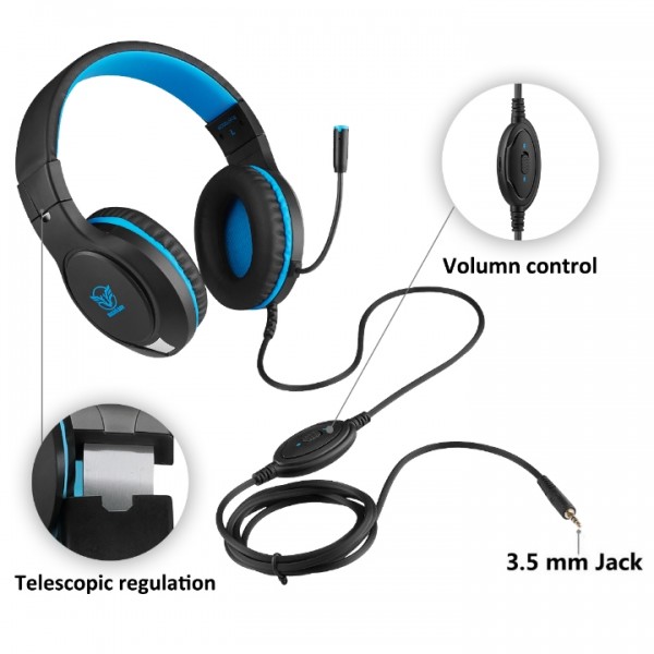 Masacegon H-10 is a primary kind of gaming headset, which brings you vivid sound field, sound clarity, sound shock feeling, capable of various games. Its super soft Over-ear pads is more comfortable for long time wear