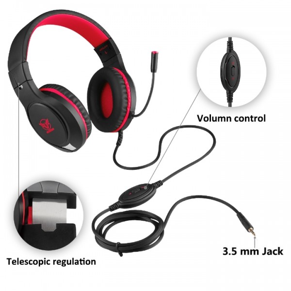 Masacegon H-10 is a primary kind of gaming headset, which brings you vivid sound field, sound clarity, sound shock feeling, capable of various games. Its super soft Over-ear pads is more comfortable for long time wear