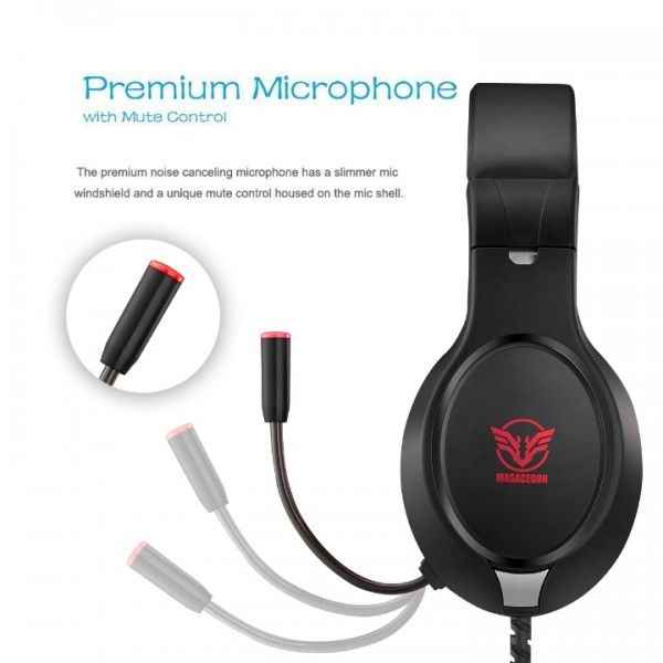 Masacegon H-10 is a primary kind of gaming headset, which brings you vivid sound field, sound clarity, sound shock feeling, capable of various games. Its super soft Over-ear pads is more comfortable for long time wear